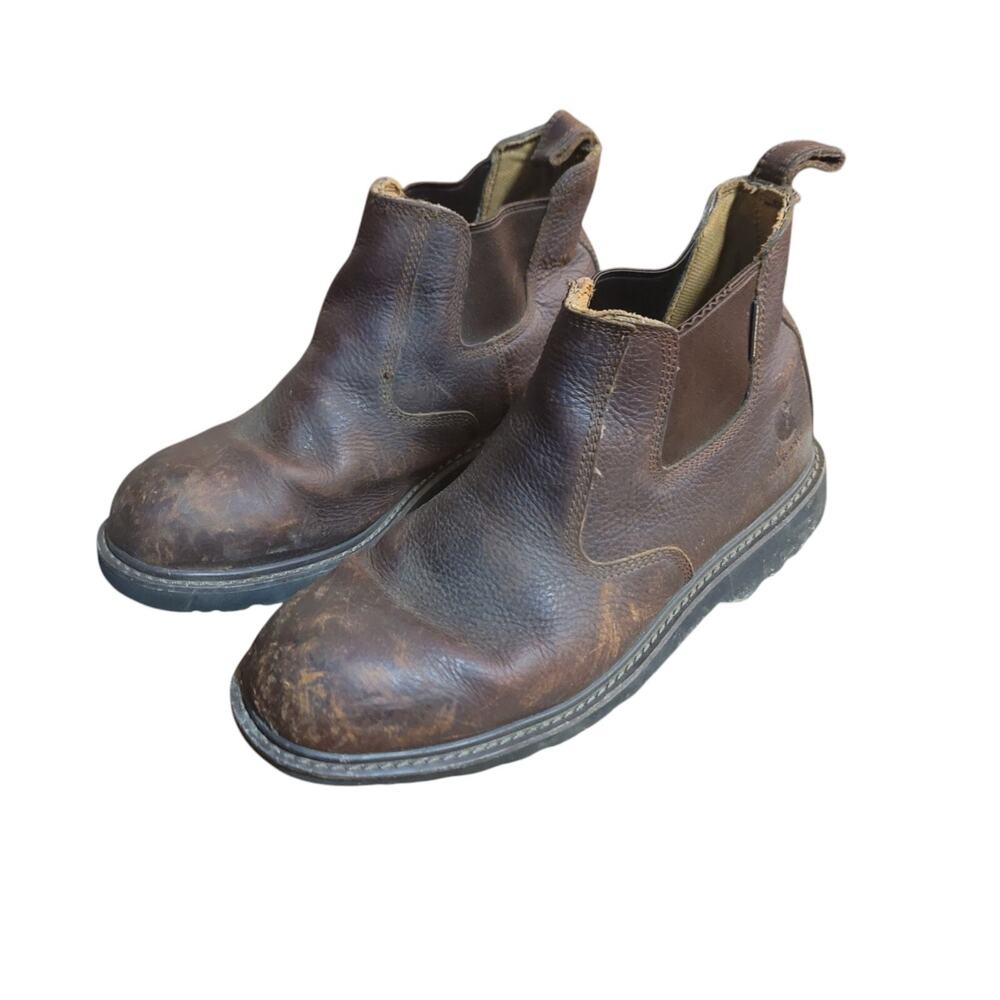 Carhartt Men's US 9.5 M Brown Leather Boot Romeo CMS4100 Waterproof
